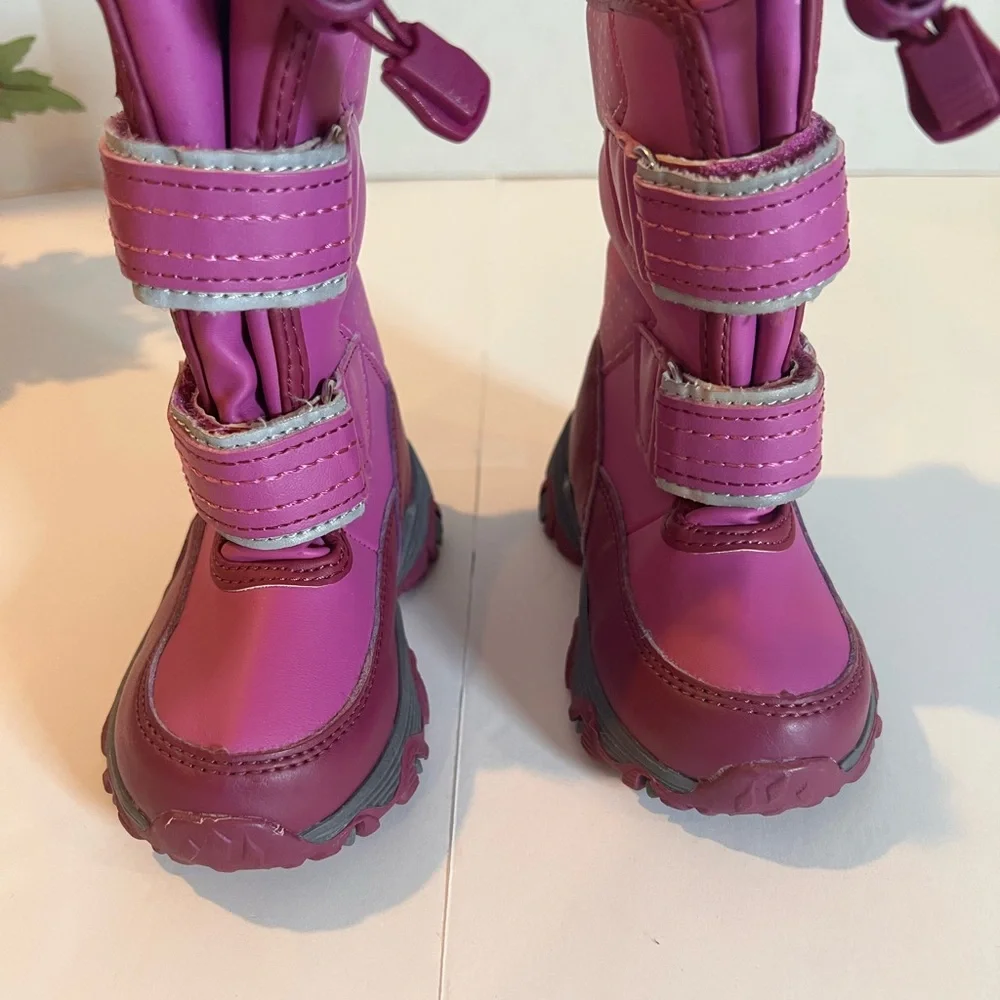 Land’s End Snow Flurry Insulated Pink/Purple Toddler Boots sz 6